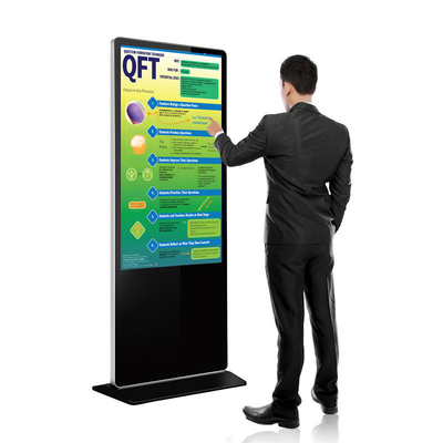 Visualizzazione di pubblicità LCD di touch screen verticale, schermo dell'interno a 75 pollici del contrassegno di Digital
