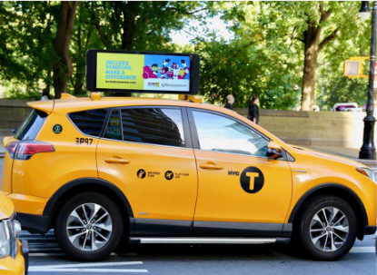 Schermo di visualizzazione all'aperto del LED dei cartelloni pubblicitari superiori del taxi di SMD2727 P5