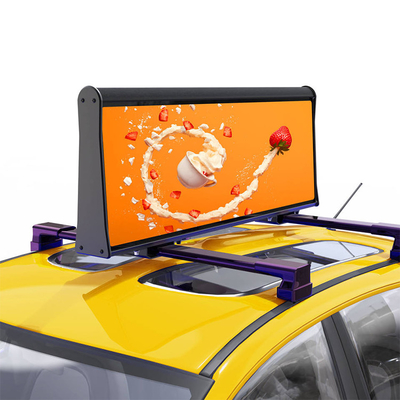 Taxi principale superiore di colore pieno dell'esposizione dell'automobile del FCC del CE ROHS che annuncia gli schermi
