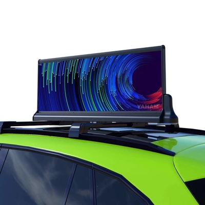 Schermo di pubblicità dell'automobile del segno principale cima 5000nit di P2.5 P2.96 ultra Thintaxi